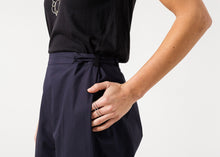 Load image into Gallery viewer, Wide Cropped Trouser in Navy