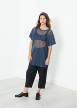 Load image into Gallery viewer, Mesh Over Dress in Navy