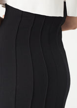 Load image into Gallery viewer, Layered Contrast Dress in Cream/Black - women's dresses - Ethnicyug Amelia Toro