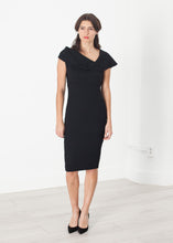 Load image into Gallery viewer, Asymmetric Dress in Black - women's dresses - Ethnicyug Amelia Toro