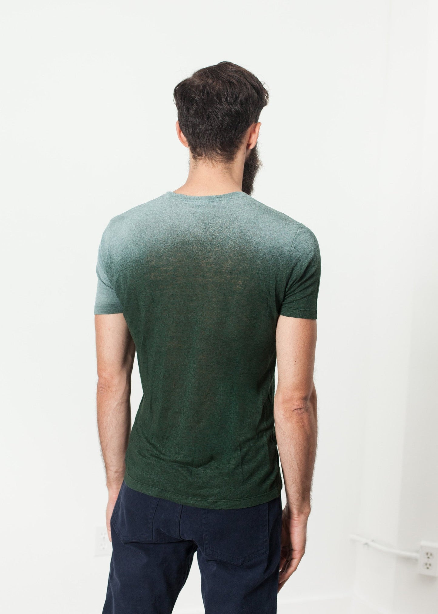 Overprint T-Shirt in Green - men's t-shirts - Ethnicyug Avant Toi