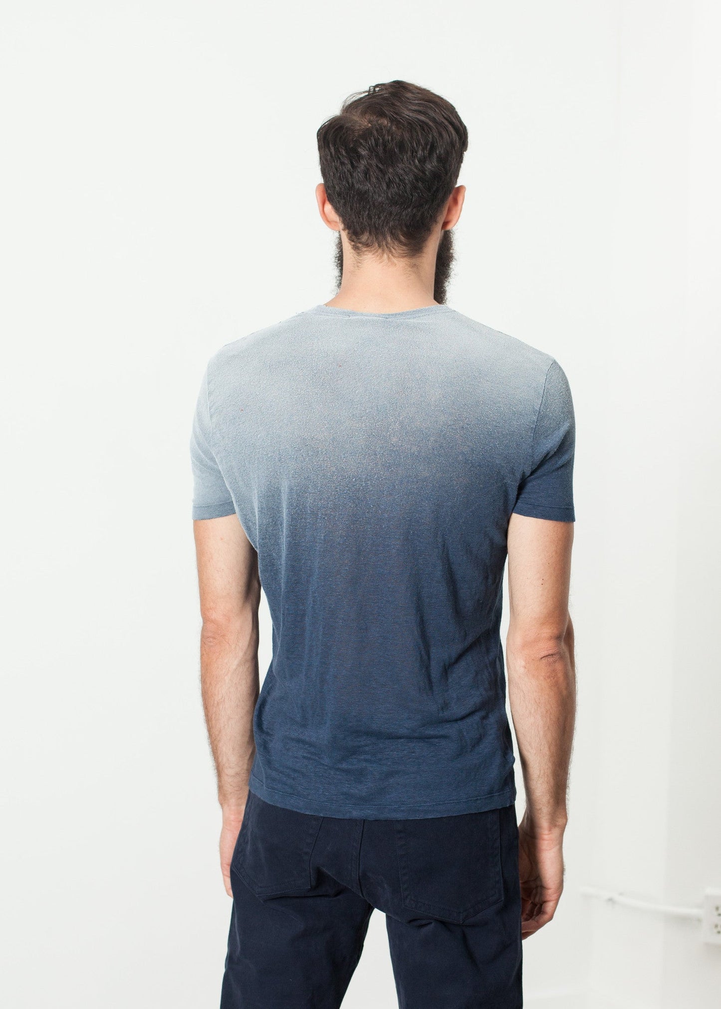 Overprint T-Shirt in Navy - men's t-shirts - Ethnicyug Avant Toi