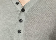Load image into Gallery viewer, Garbo Henley in Grey - men's knitwear - Ethnicyug Hannes Roether