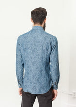 Load image into Gallery viewer, Floral Button-Up in Blue - men's button-ups - Ethnicyug Drumohr