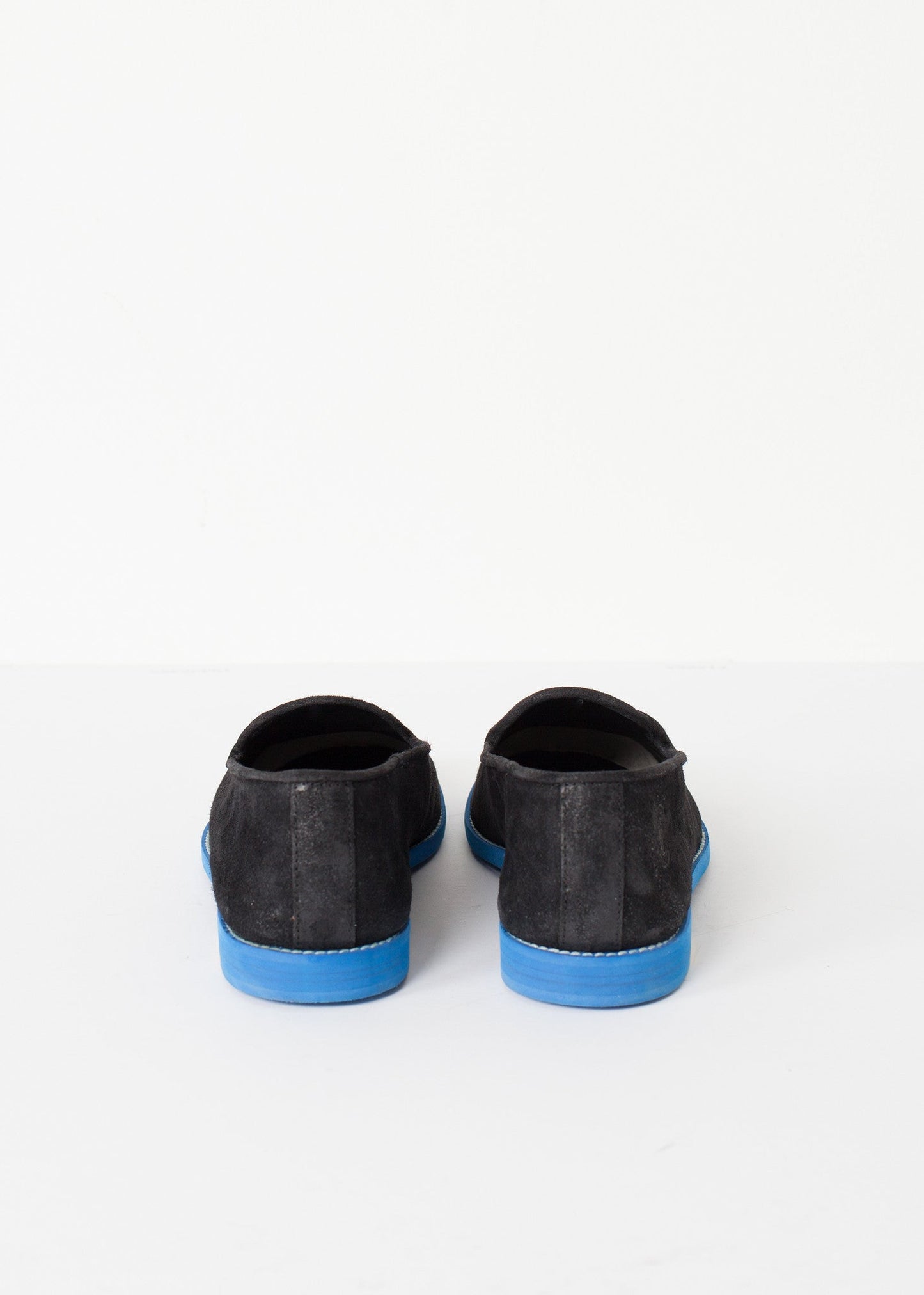 Suede Loafers - Black/Blue - men's shoes - Ethnicyug Verba
