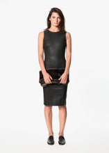 Load image into Gallery viewer, Iranta Leather Dress in Black - women's dresses - Ethnicyug By Malene Birger