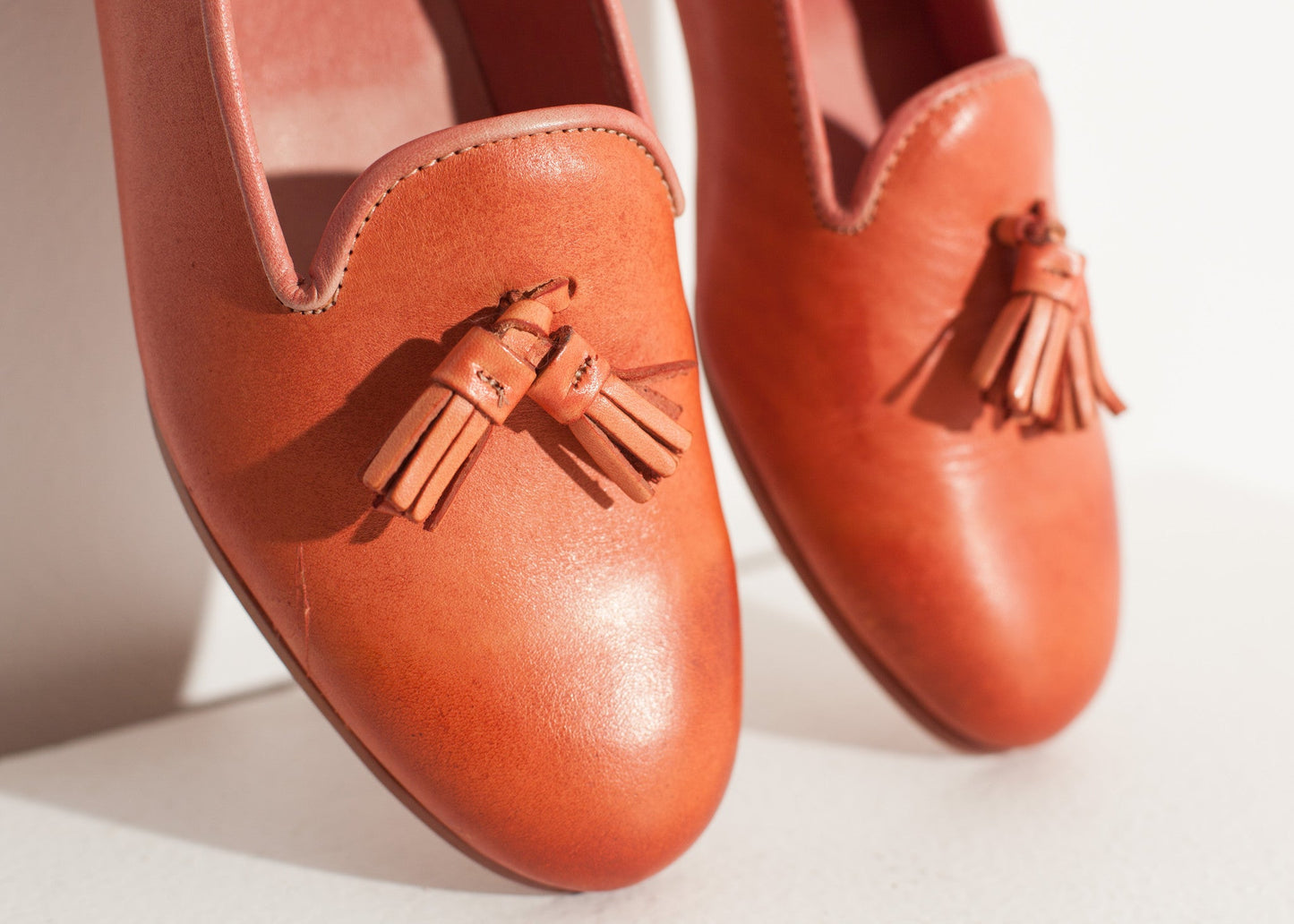 Leather Loafer in Rose - women's shoes - Ethnicyug Verba