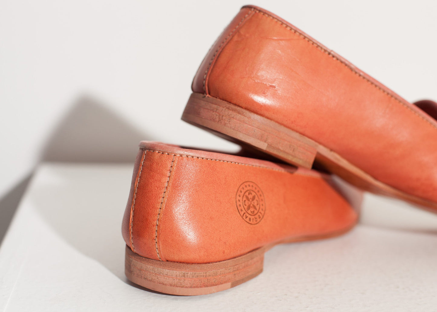 Leather Loafer in Rose - women's shoes - Ethnicyug Verba