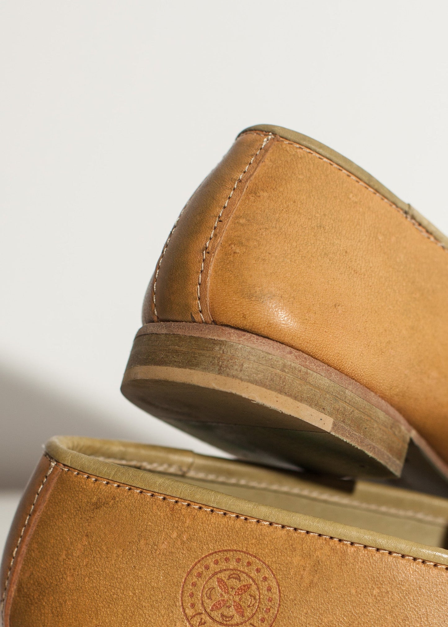 Leather Loafer in Lime - women's shoes - Ethnicyug Verba
