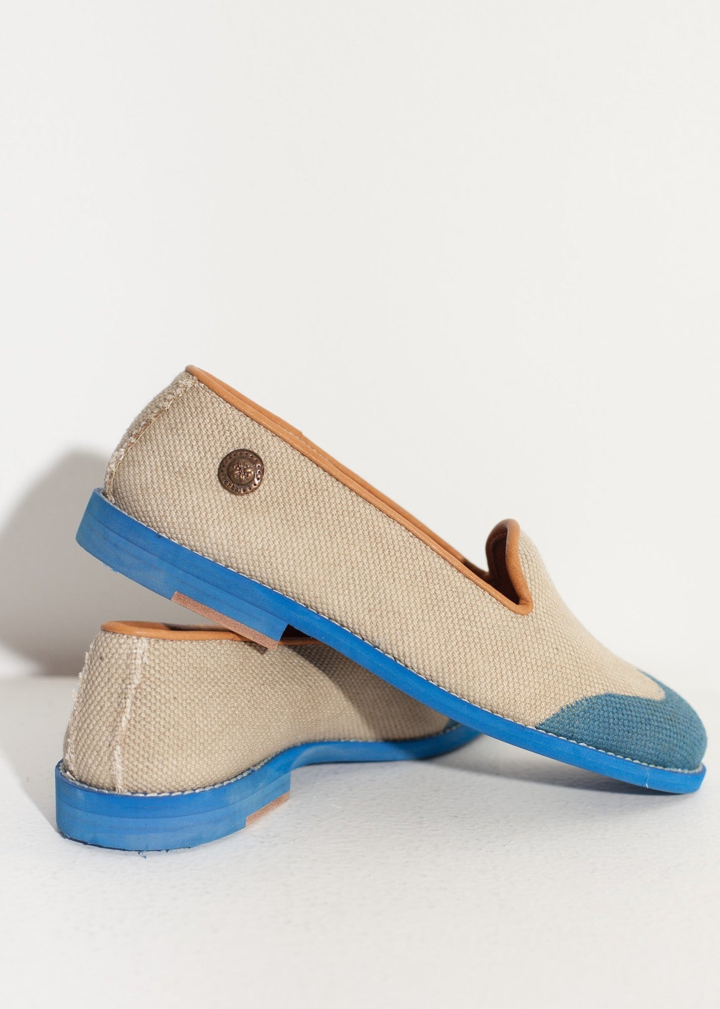 Wingtip Loafer in Blue - women's shoes - Ethnicyug Verba
