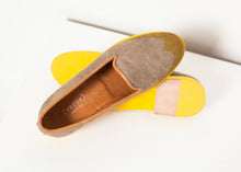 Load image into Gallery viewer, Wingtip Loafer in Yellow - women's shoes - Ethnicyug Verba