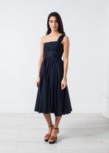 Load image into Gallery viewer, One Shoulder Dress in Navy
