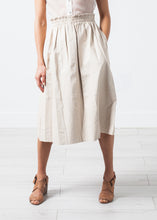 Load image into Gallery viewer, Eulera Leather Skirt in Cream
