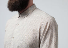 Load image into Gallery viewer, Patterned Button Up in Beige
