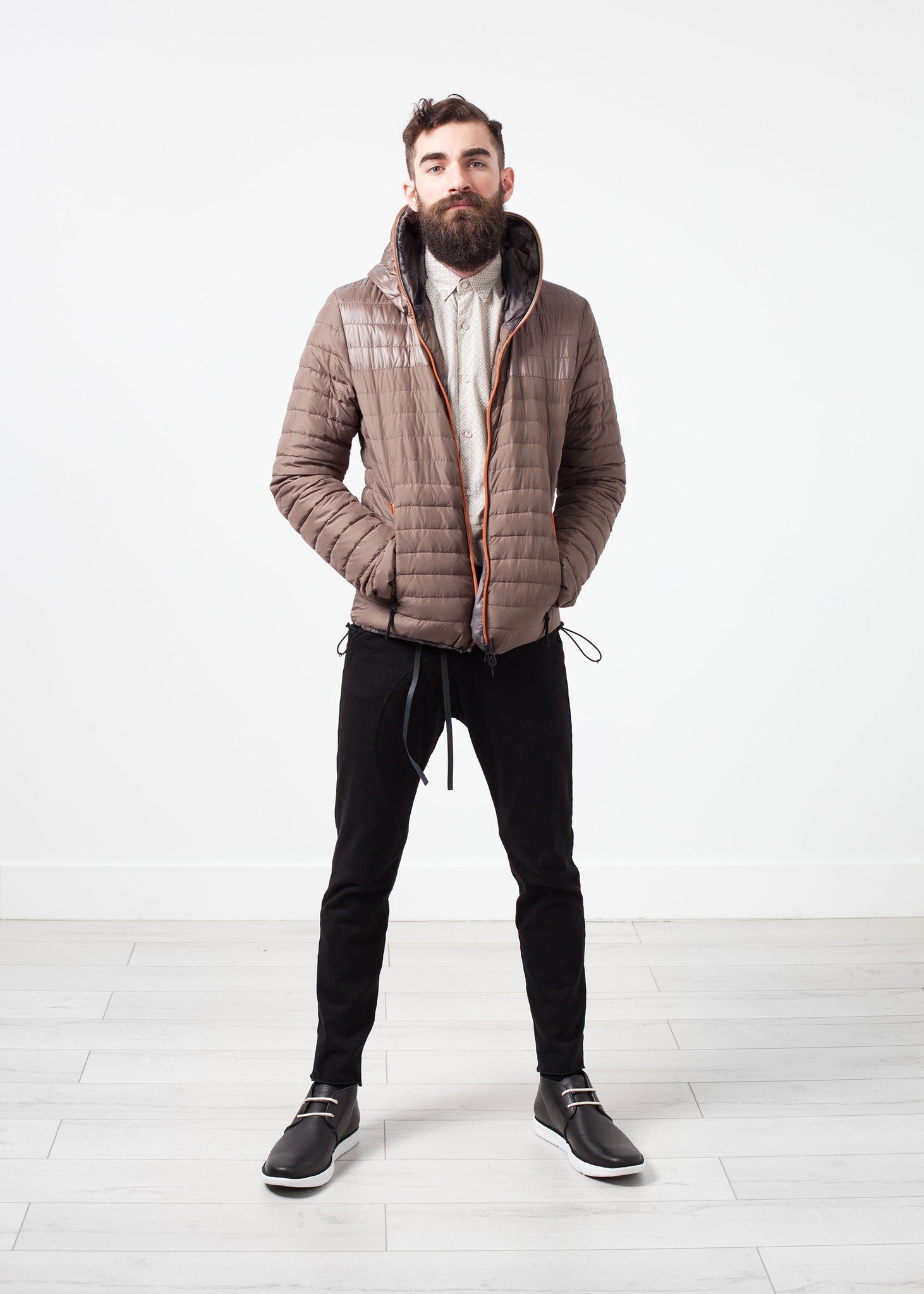 Peone Jacket in Khaki  - men's coats &amp; jackets - Ethnicyug Duvetica