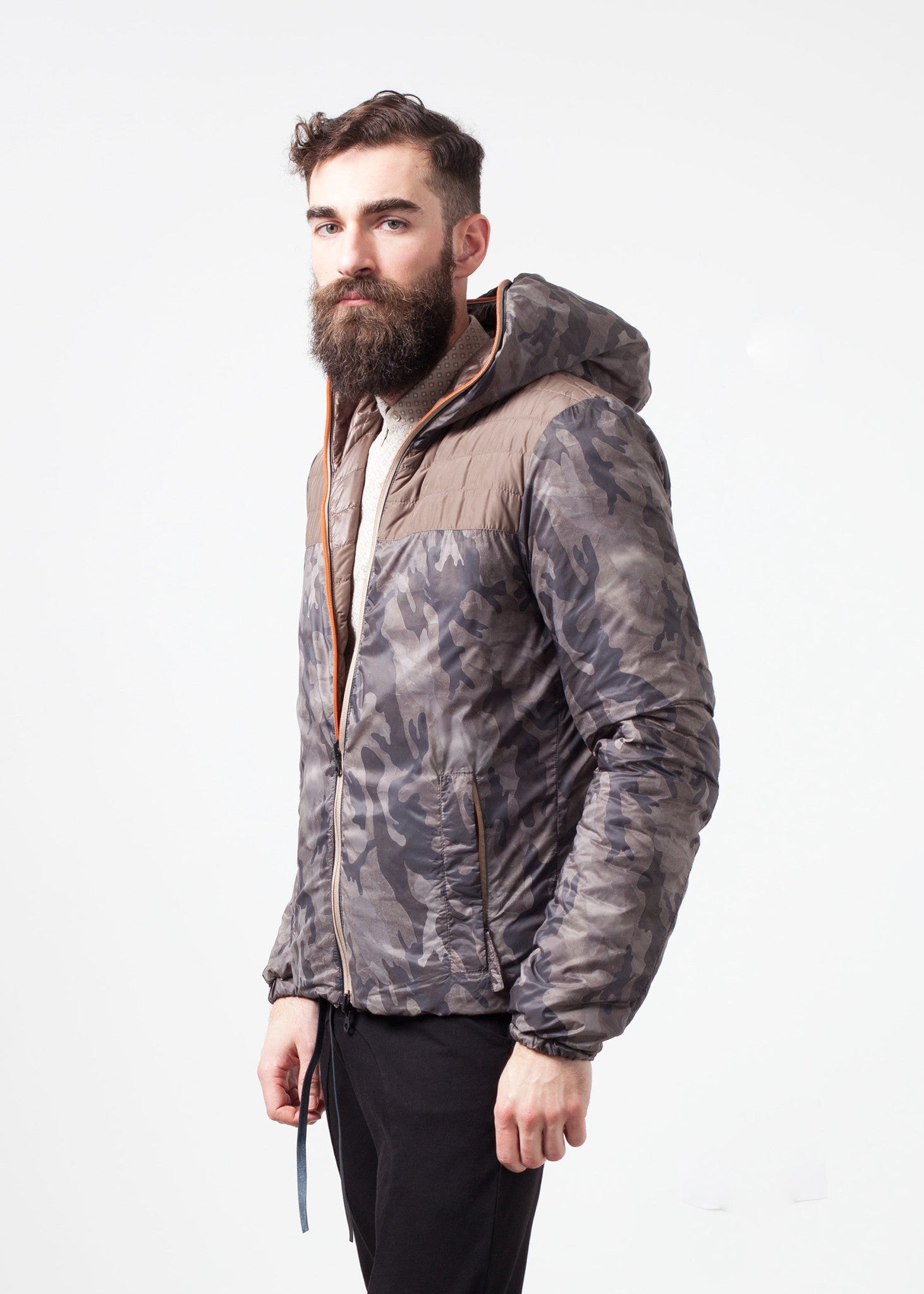 Peone Jacket in Khaki  - men's coats &amp; jackets - Ethnicyug Duvetica