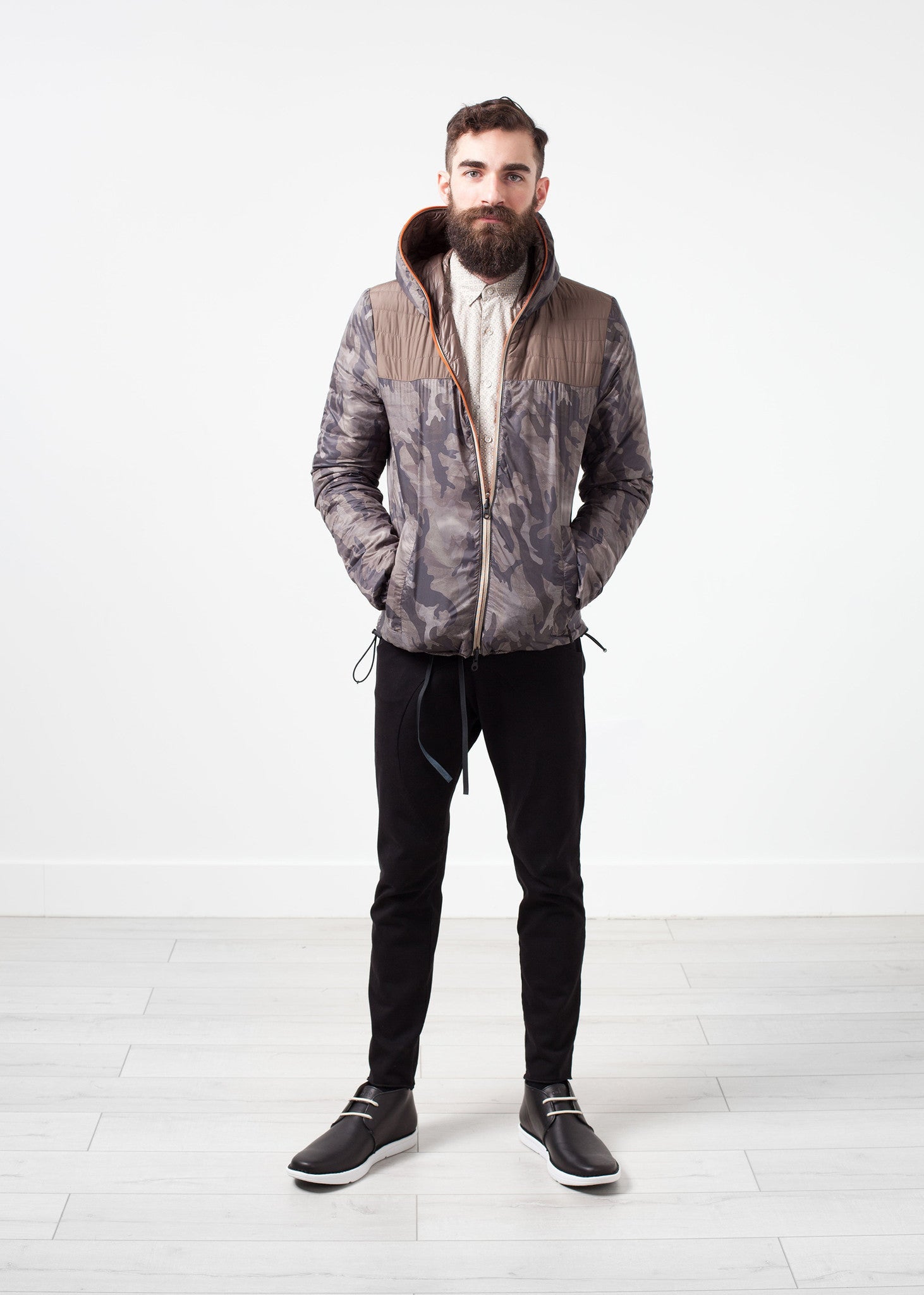 Peone Jacket in Khaki  - men's coats &amp; jackets - Ethnicyug Duvetica