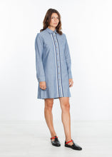 Load image into Gallery viewer, Chambray Shirtdress in Blue
