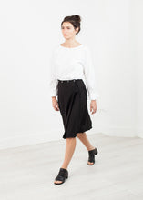 Load image into Gallery viewer, Wrap Snap Skirt in Black
