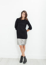 Load image into Gallery viewer, Border Dress in Black/Silver
