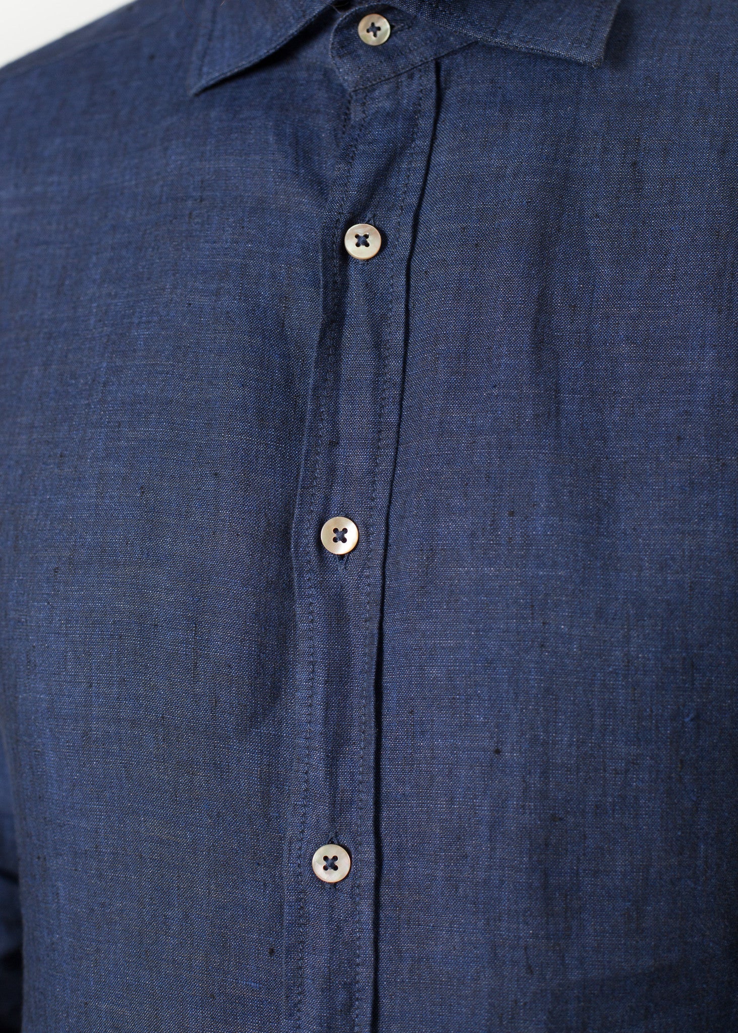 Button Up Shirt in Navy  - men's button-ups - Ethnicyug Drumohr