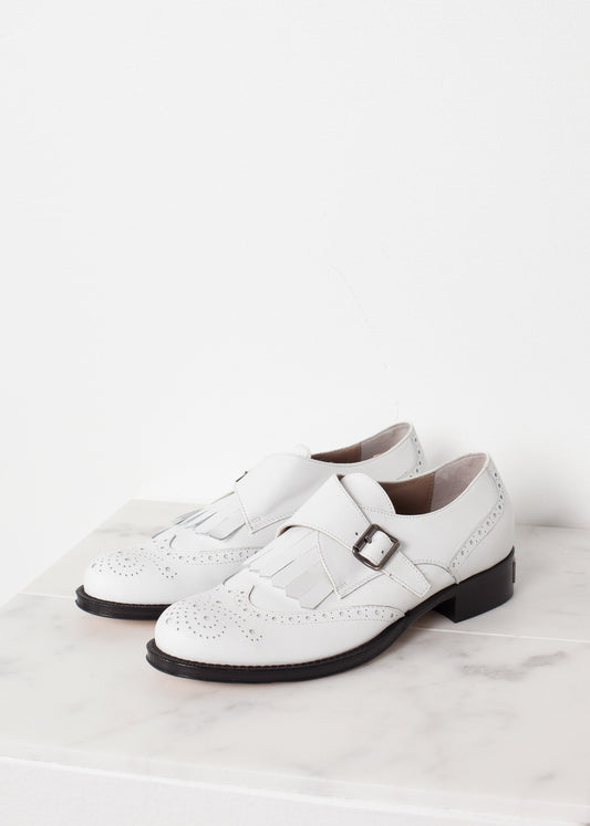 Golf Shoe in White  - women's shoes - Ethnicyug Amelia Toro