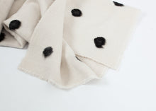 Load image into Gallery viewer, Cashmere Dot Shawl in Black/White
