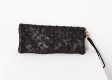 Load image into Gallery viewer, Roxanne Leather Clutch in Black
