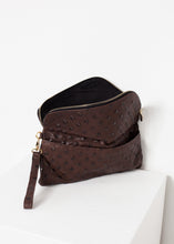 Load image into Gallery viewer, Roxanne Leather Clutch in Brown
